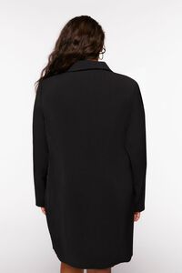 BLACK Plus Size Double-Breasted Blazer Mini Dress, image 3