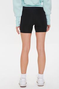 BLACK Cotton-Blend Biker Shorts, image 4