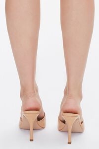 TAN Faux Leather Stiletto High Heels, image 3