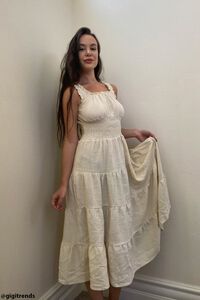 VANILLA Sleeveless Tiered Midi Dress, image 1
