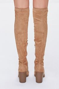 TAN Faux Suede Over-the-Knee Boots, image 3