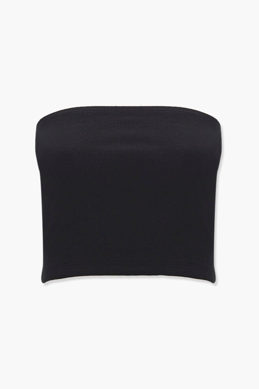 Cotton-Blend Cropped Tube Top, image 1