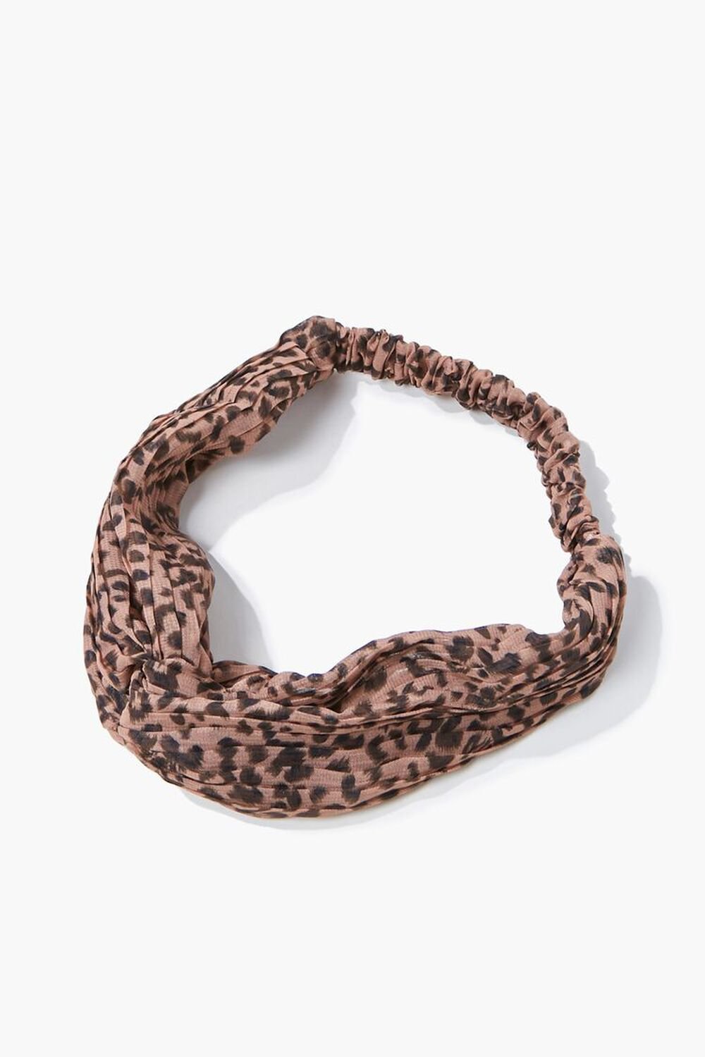 BROWN/MULTI Leopard Print Headwrap, image 1