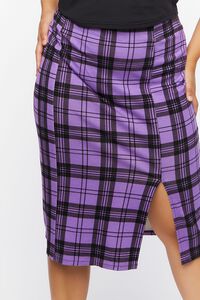 Plus Size Plaid Bodycon Midi Skirt, image 6
