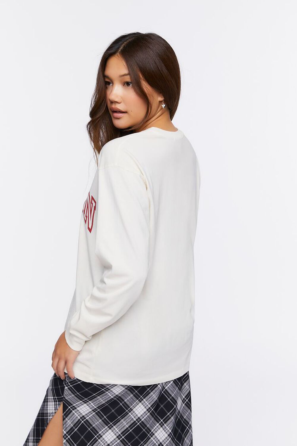 BEIGE/RED Boston Graphic Long-Sleeve Tee, image 3