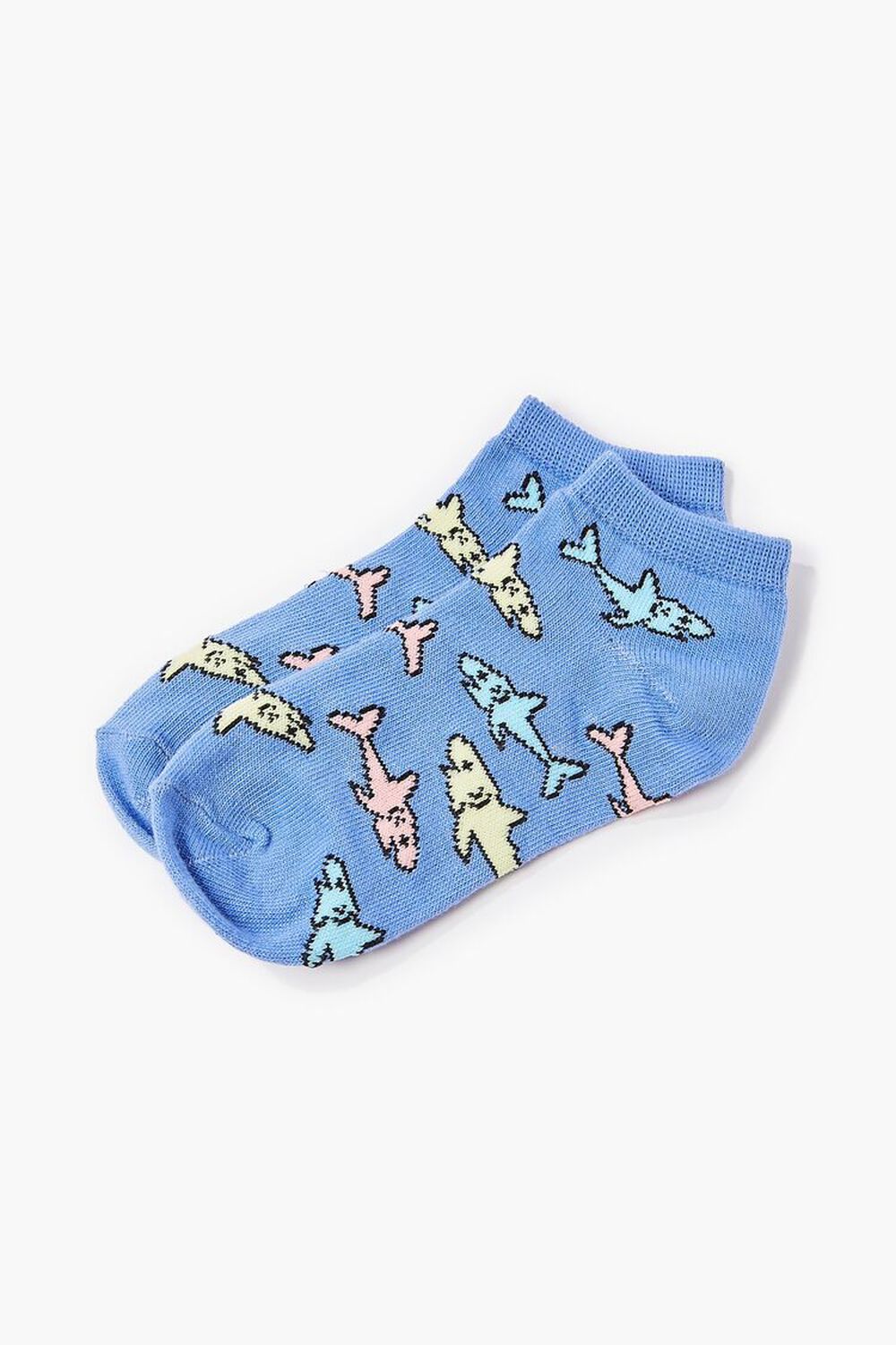 Kids Shark Print Ankle Socks (Girls + Boys), image 1