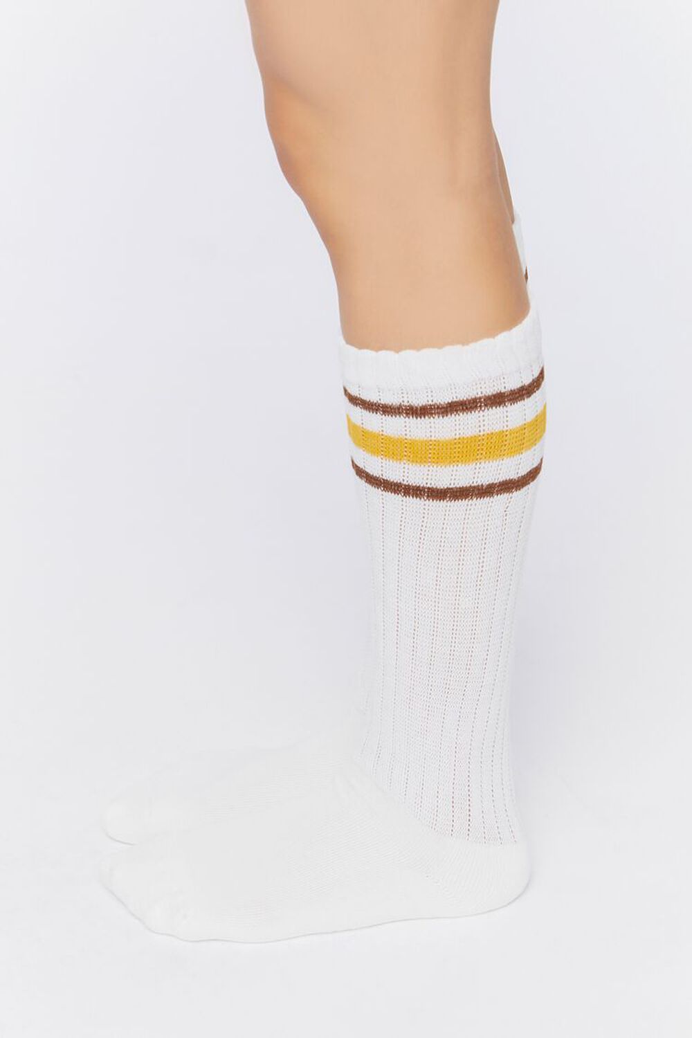Varsity-Striped Crew Socks, image 2