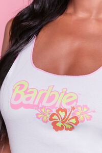 WHITE/MULTI Barbie™ Floral Graphic Tank Top, image 5