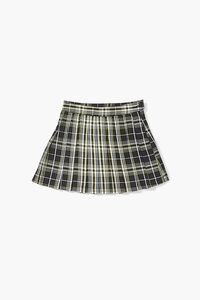 BLACK/MULTI Girls Plaid A-Line Skirt (Kids), image 1