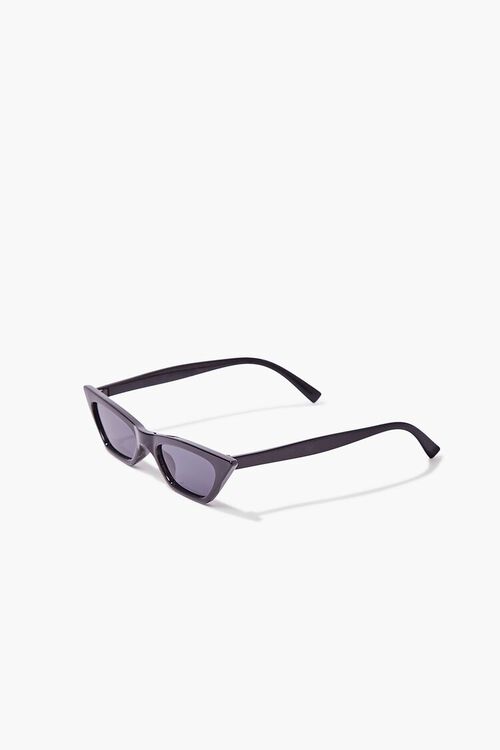 BLACK/BLACK Cat-Eye Frame Sunglasses, image 4