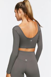 Active Lace-Up Long-Sleeve Crop Top, image 3