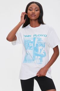 WHITE/BLUE Pink Floyd Graphic Tee, image 1