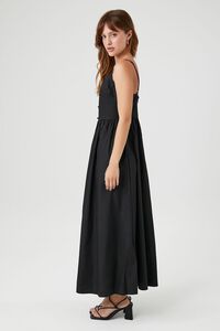 BLACK V-Neck Cami Maxi Dress, image 2