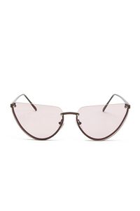 BROWN/ROSE Premium Semi-Rimless Butterfly Glasses, image 1