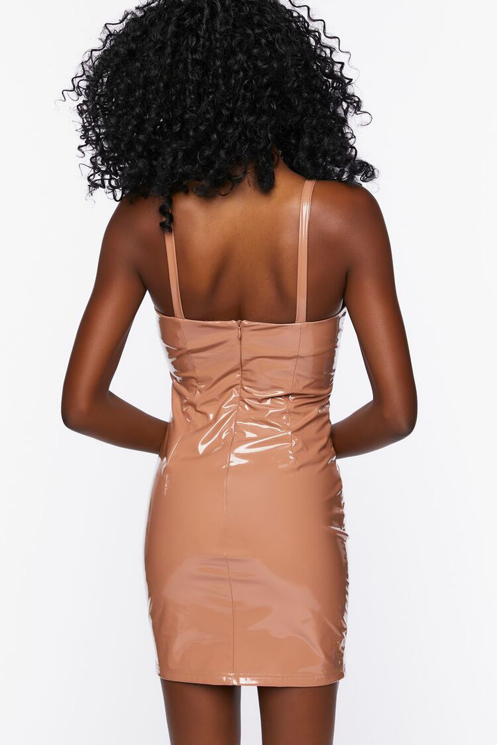 COCOA Faux Patent Leather Bodycon Dress, image 3