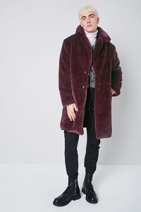 PLUM Faux Fur Longline Coat, image 4