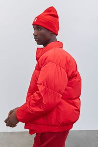 RED Embroidered Pantone Zip-Up Puffer Jacket, image 2