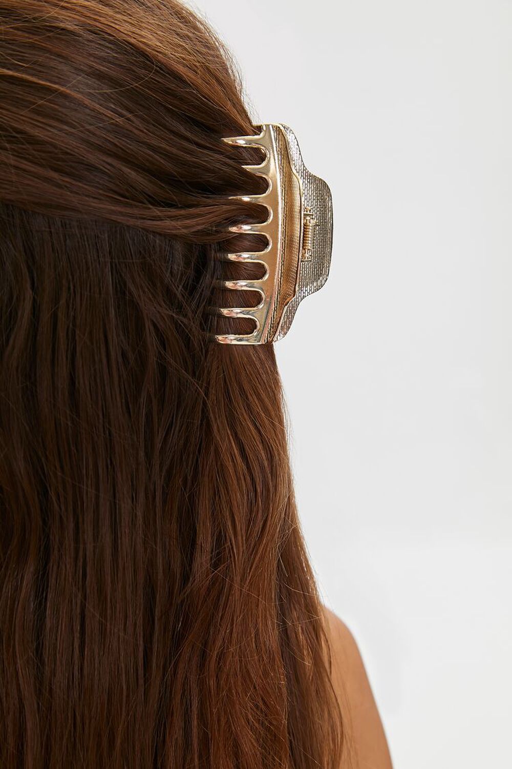 1pc Elegant Gold Metal Hair Claw Geometric Vintage Hair Clips Women Fashion  Head