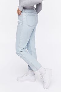 LIGHT DENIM Recycled Cotton High-Rise Mom Jeans, image 3