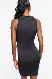 BLACK Ruched Drawstring Mini Dress, image 3
