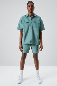 GREEN Vented Button-Front Shirt, image 4