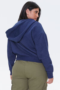 NAVY Plus Size French Terry Zip-Up Hoodie, image 3