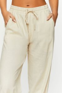 KHAKI Linen-Blend Mid-Rise Pants, image 6