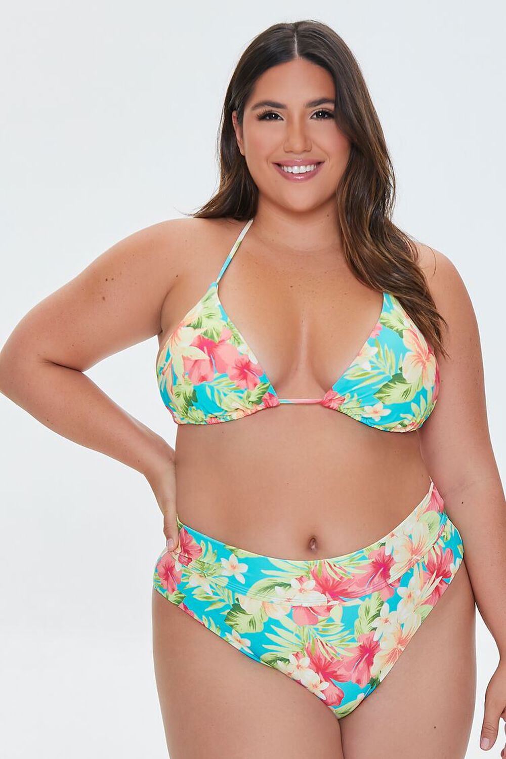 Boomgaard room insect Plus Size Tropical Print Bikini Bottoms