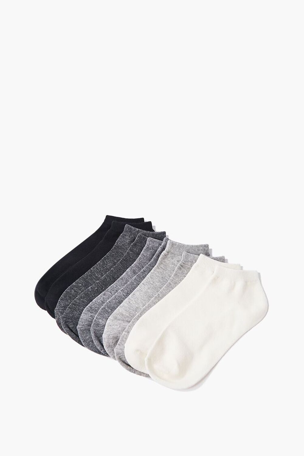 BLACK/GREY Knit Ankle Socks - 5 Pack, image 1