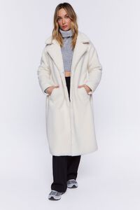 CREAM Faux Shearling Belted Coat, image 7