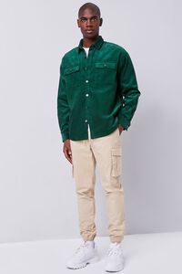 GREEN Buttoned Corduroy Jacket, image 4