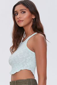 MINT Heathered Cropped Tank Top, image 2