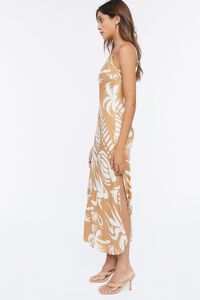 BROWN/MULTI Tropical One-Shoulder Midi Dress, image 2