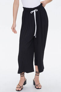 Pleated Drawstring Culottes, image 2