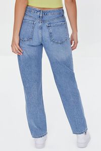 LIGHT DENIM Recycled Cotton Mid-Rise Baggy Jeans, image 4