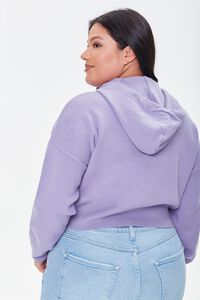 LAVENDER Plus Size Sweater-Knit Hoodie, image 3