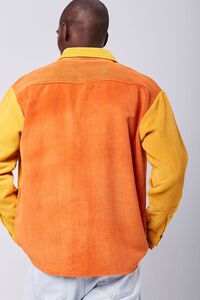 ORANGE/MULTI Colorblock Corduroy Shirt, image 3
