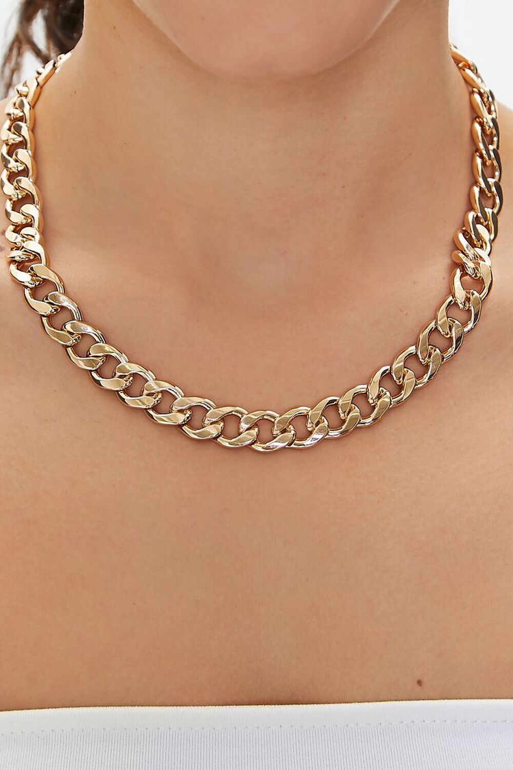 GOLD Upcycled Chunky Chain Necklace, image 1
