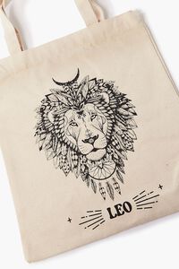 LEO/NATURAL Zodiac Graphic Tote Bag, image 3