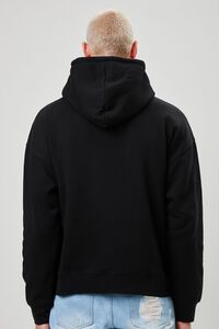 BLACK/TAUPE Ornate Patch Graphic Hoodie, image 3