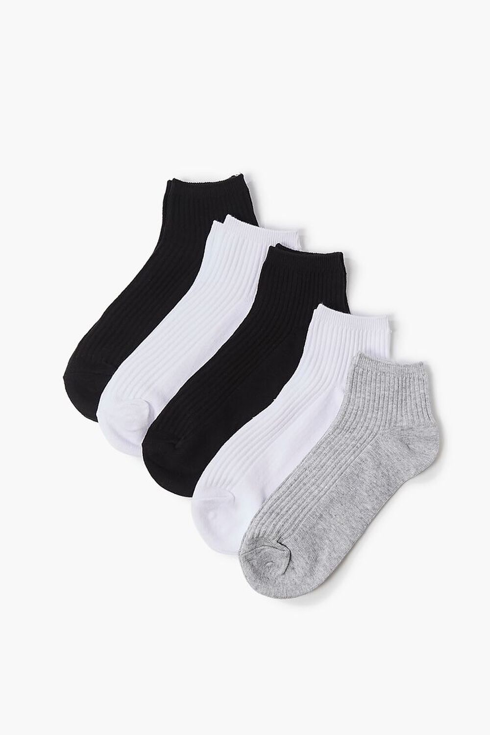 Ribbed Ankle Socks - 5 pack, image 1