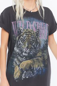 BLACK/MULTI Wild Spirit Graphic T-Shirt Dress, image 5