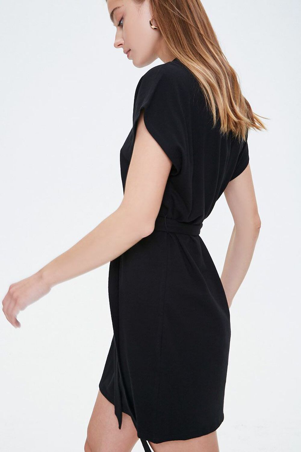 BLACK Dolman T-Shirt Dress, image 2