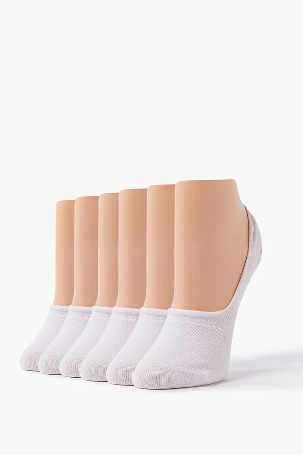 WHITE/WHITE No-Show Sock Set, image 1