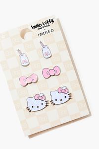 SILVER Hello Kitty Stud Earring Set, image 2