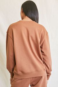 MOCHA French Terry Crew Pullover, image 3