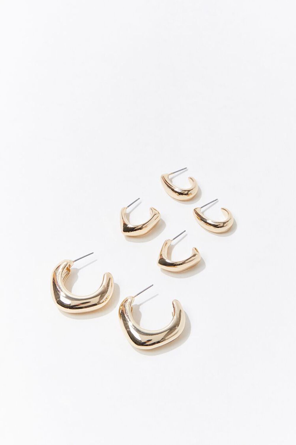 GOLD Small Hoop Earring Set, image 1