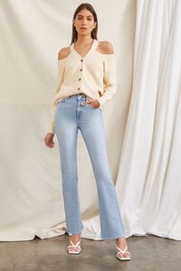 CREAM Open-Shoulder Buttoned Sweater, image 4