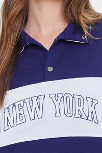 NAVY/WHITE Colorblock New York Graphic Pullover, image 5