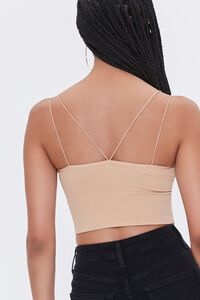 TAUPE Crisscross Cropped Cami, image 3